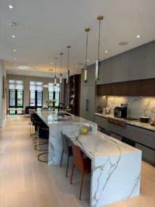Pendant Lights and pot light installation for kitchen in Toronto